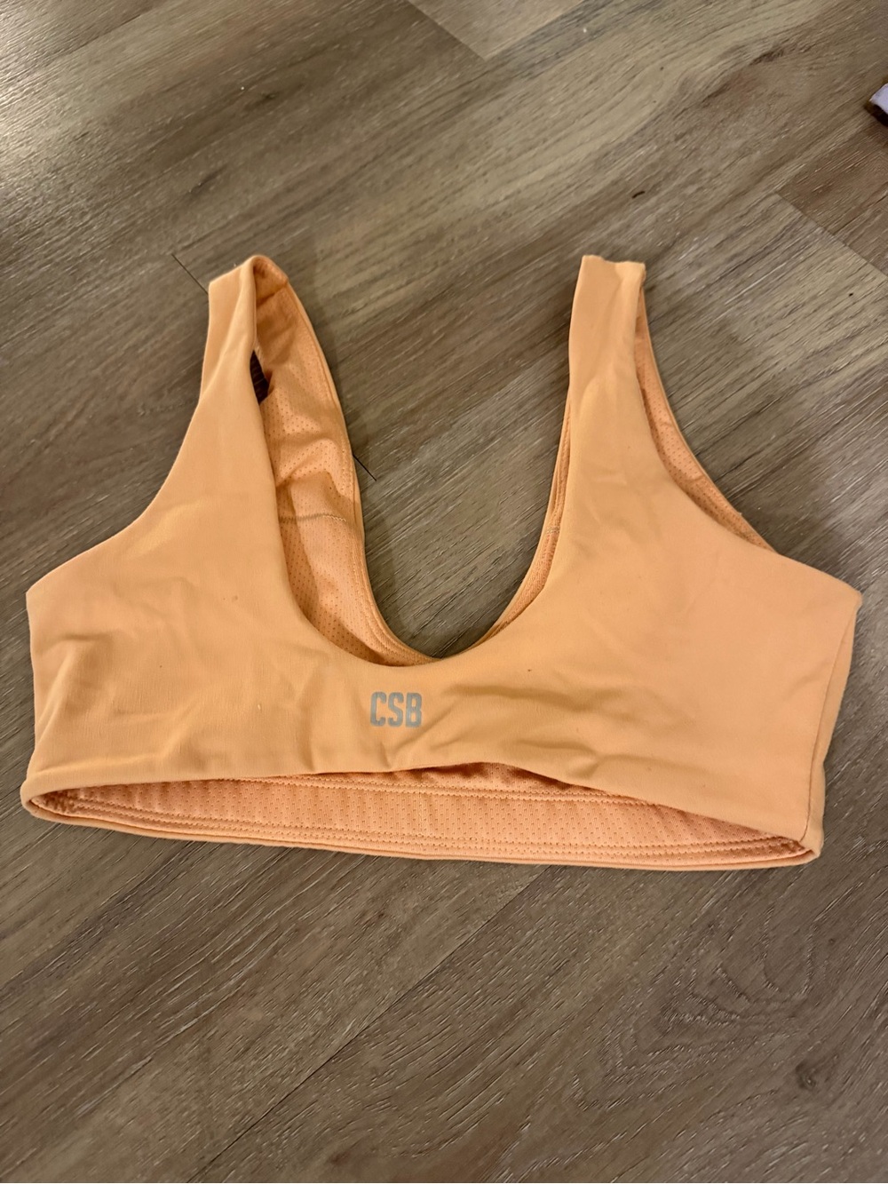 CSB sports bra peach size small